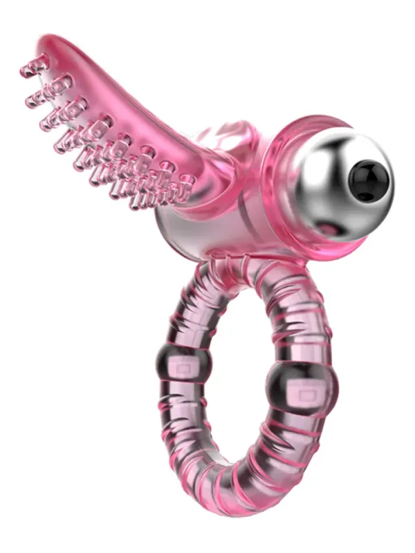 Sweet Vibrating Ring Pink Penisring med rabbit
