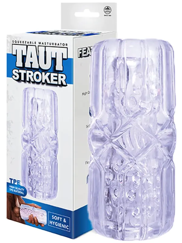 Taut Stroker Squeezable Masturbator Clear Stroker