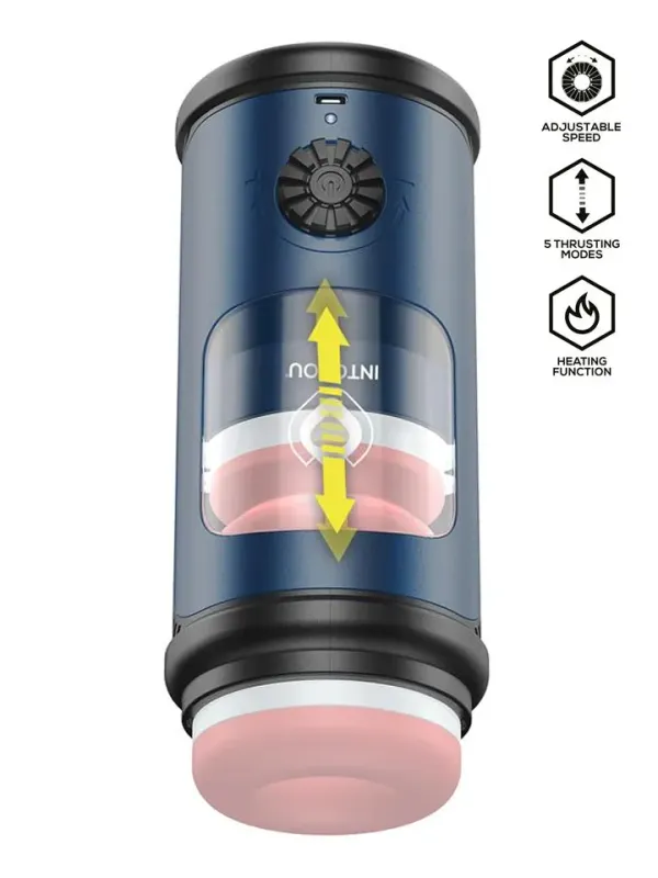Tenkro Masturbator With Thrusting & Heat Masturbator med motor