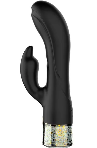 The Bling Bling Rabbit With Gold Flakes & LED Light Rabbitvibrator