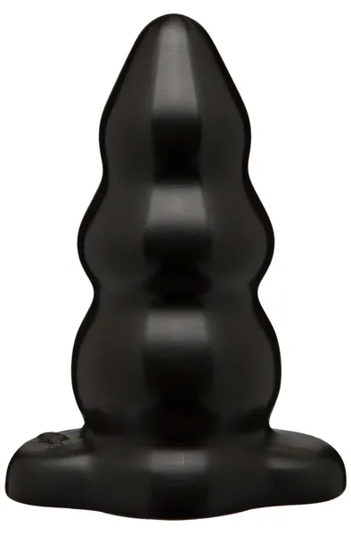 The Classics Triple Ripple Butt Plug Large Black Analplugg