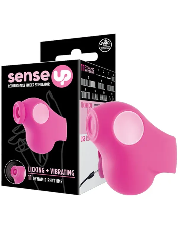Thumping Rechargeable Finger Vibrator Pink Fingervibrator