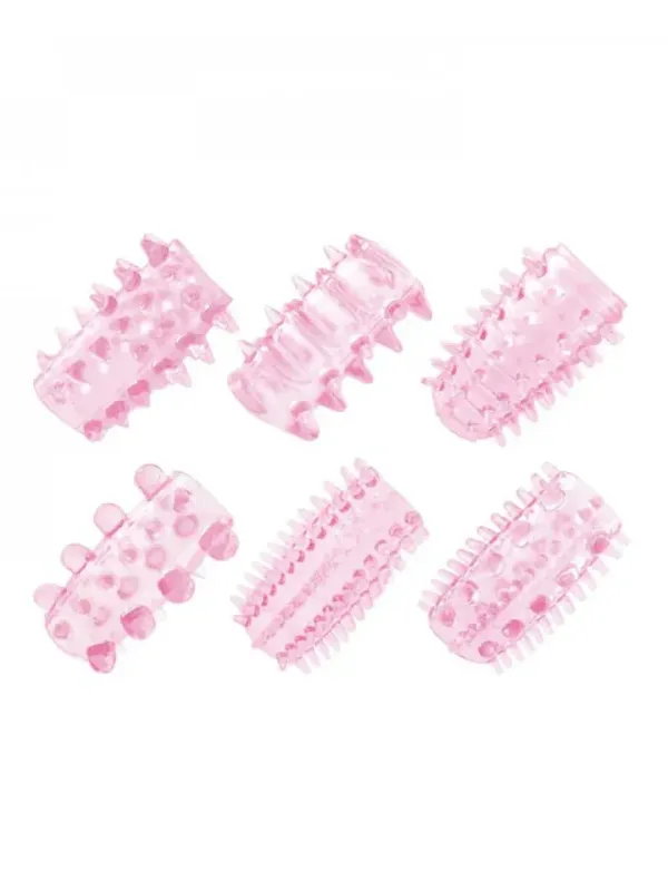Timeless Flexible Cock Rings 6-pcs Fingersleeve