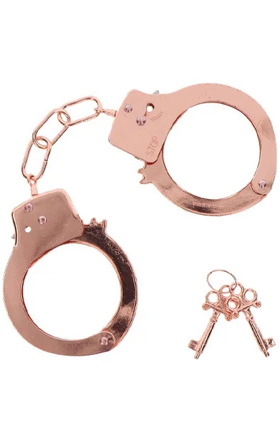 ToyJoy Metal Handcuffs Rose Gold Handbojor