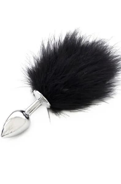 TOYZ4LOVERS Bunny Anal Plug Black Analplugg med svans