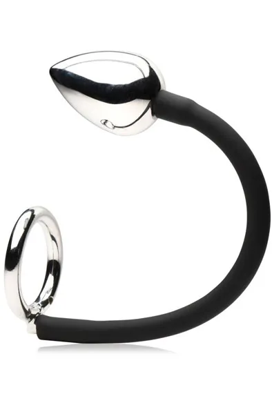 Tug + Plug Cock & Ball Ring With Anal Plug Analplugg med penisring