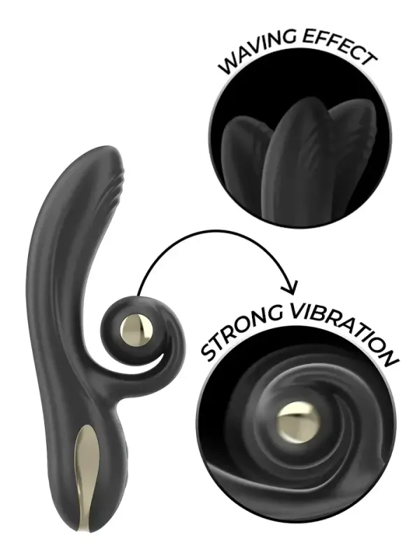 Twister Vibrator With Curve Stimulator & Rotation Rabbitvibrator