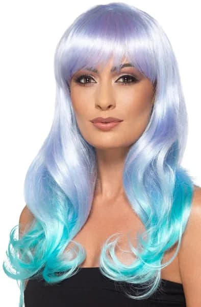 Unicorn Wavy Wig Pastel Peruk