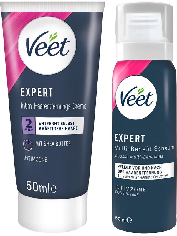 Veet: Expert Intimate Hair Removal Set, Creme & Foam