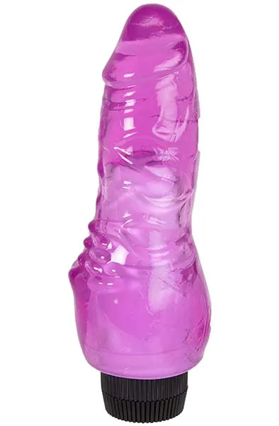 Vibrating Dong With Clitoris Stimulation 18 cm Dildo med vibrator