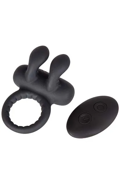 Vibrating Penis Ring With Rabbit & Remote Penisring med vibrator