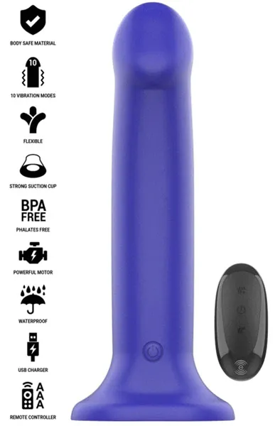 Victoria Vibrator 10 Modes Remote Control Dildo med vibrator