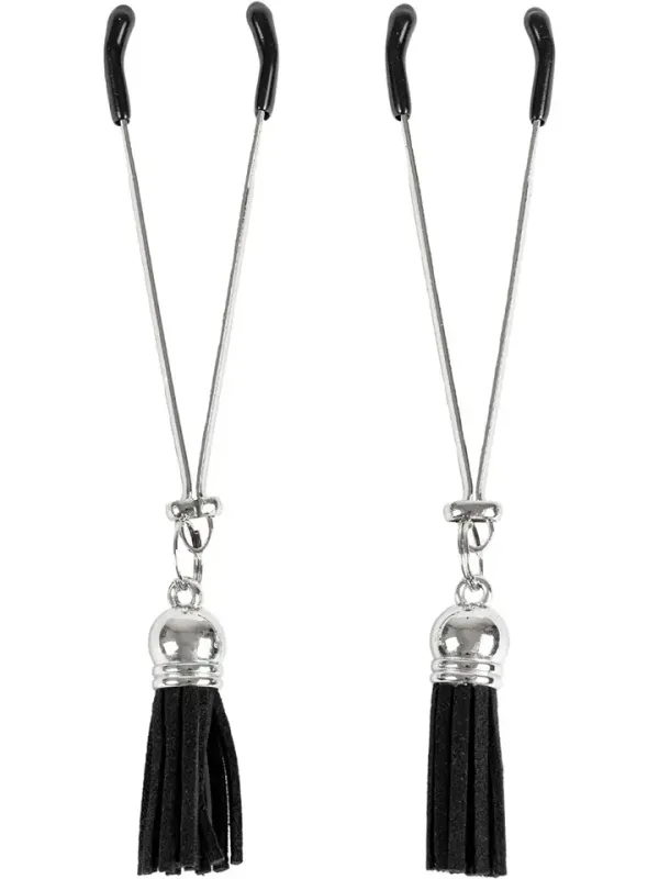 Virgite Nipple Clamps With Tassels Bröstvårtsklämmor