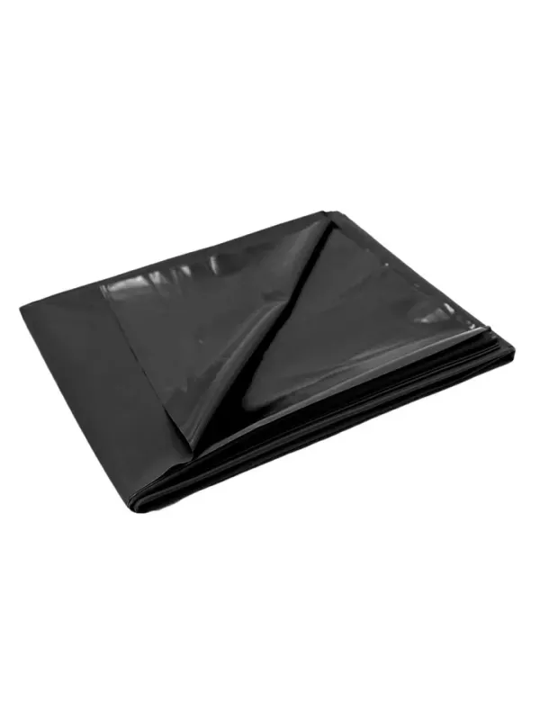 Waterproof Bed Sheet Black 220 x 130 cm Vinyl lakan