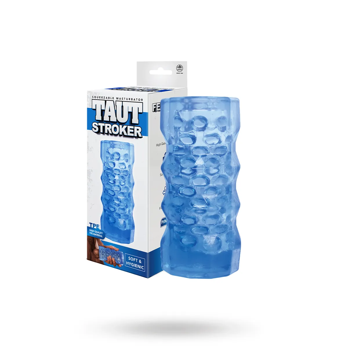 Taut Stroker Squeezable Masturbator Blue