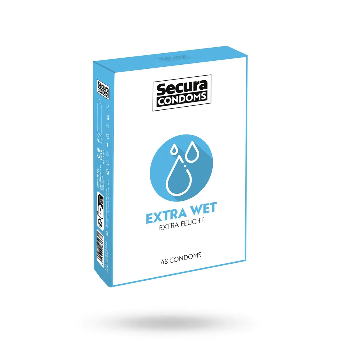 Secura: Extra Wet, Kondomer, 48-pack