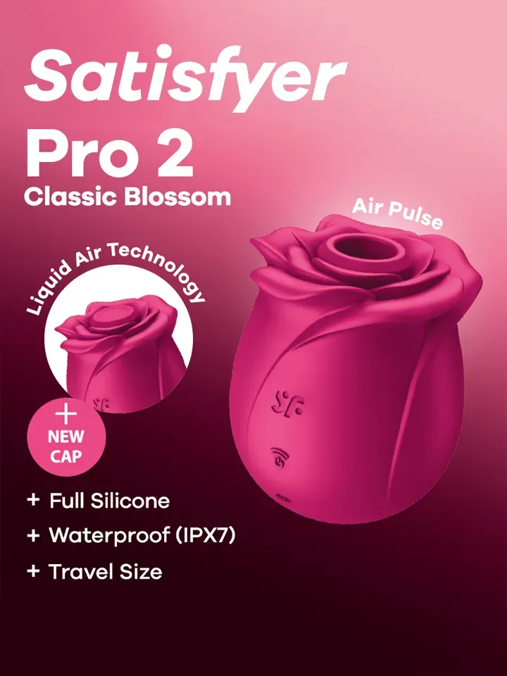 Satisfyer: Pro 2 Classic Blossom, Air Pulse Vibrator