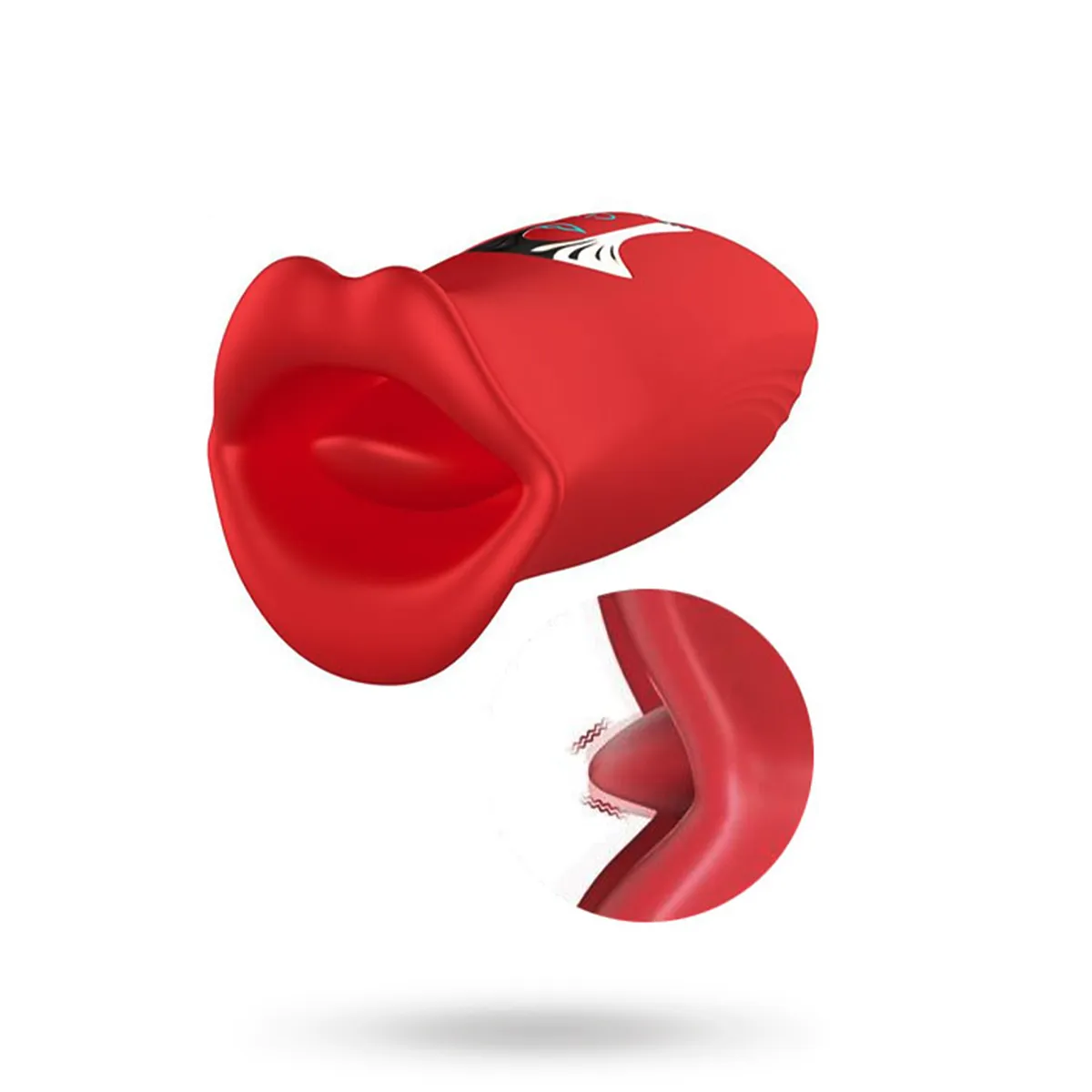 Ember Licking & Vibrating Mouth Shape Massager Klitorisstimulator