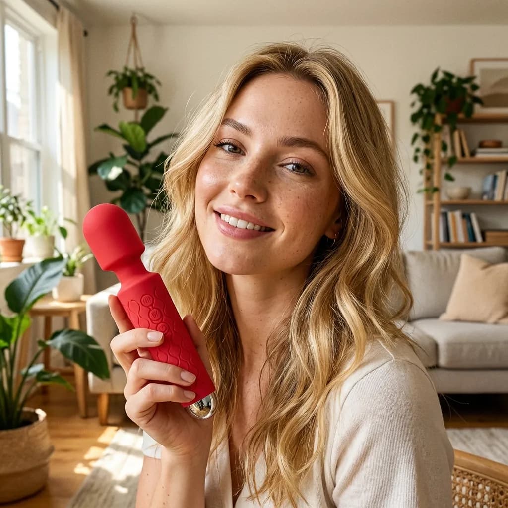 Massager Wand 20 Vibrations Red