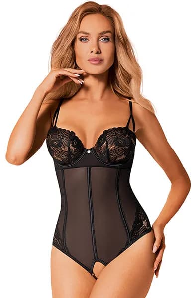 Obsessive Serena Love Crotchless Teddy XS/S Teddy