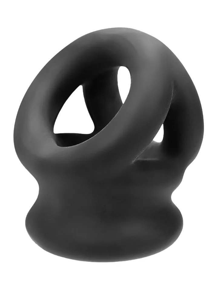 Oxballs Tri-Squeeze Ballstretching Sling Black Penis & pungring