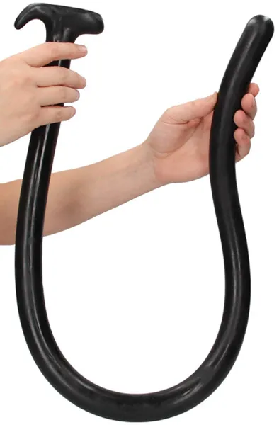 Ass Snake Dildo Black 100 cm Extra lång analdildo