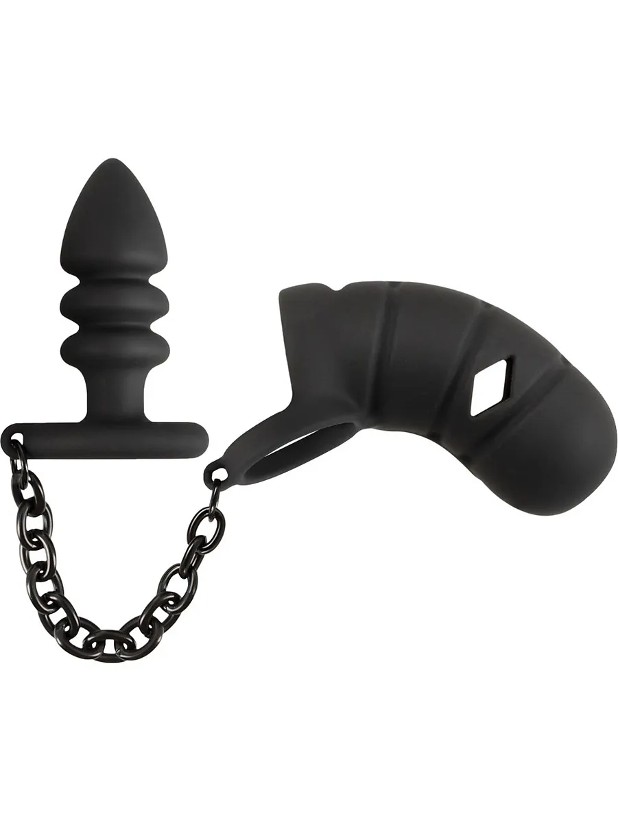 Cock Cage With Butt Plug