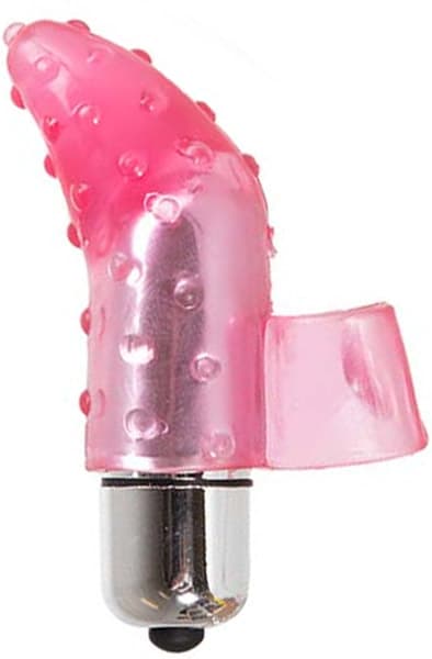 Jelly Fingervibrator med 10-Speed Bullet