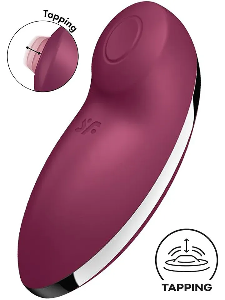 Satisfyer Tap & Climax 2 Vibrator Red Klitorisvibrator