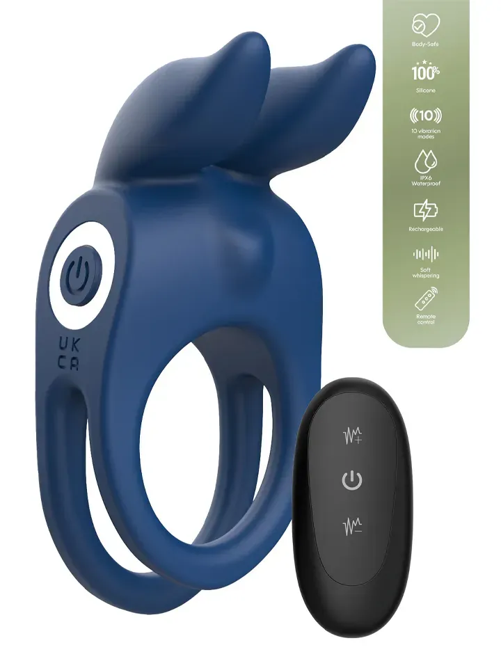Fierce Rabbit Ring Vibrating + Remote