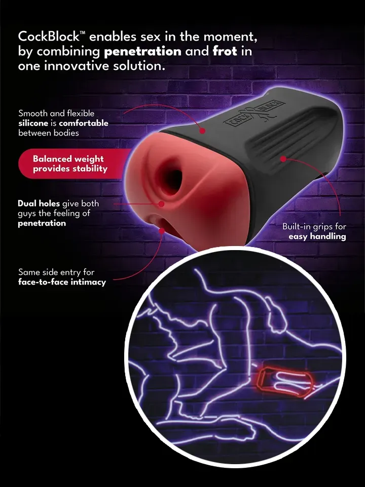 CockBlock Male Couple Double Penetration Masturbator