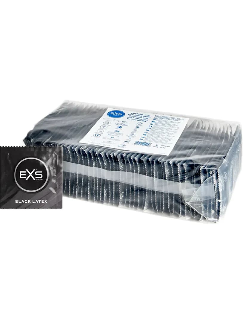 EXS Black Latex: Kondomer, 100-pack