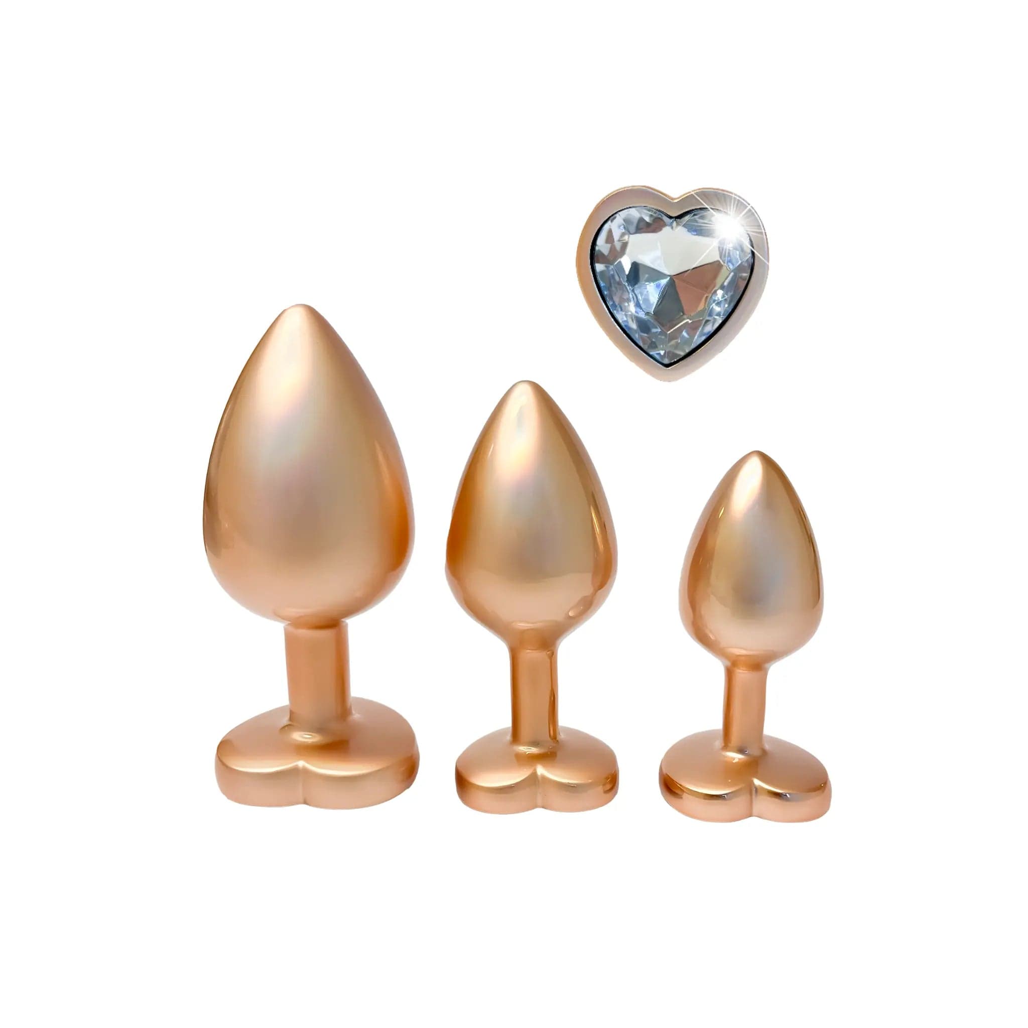 Gleaming Love Pearl Plug Set Gold Analpluggar paket