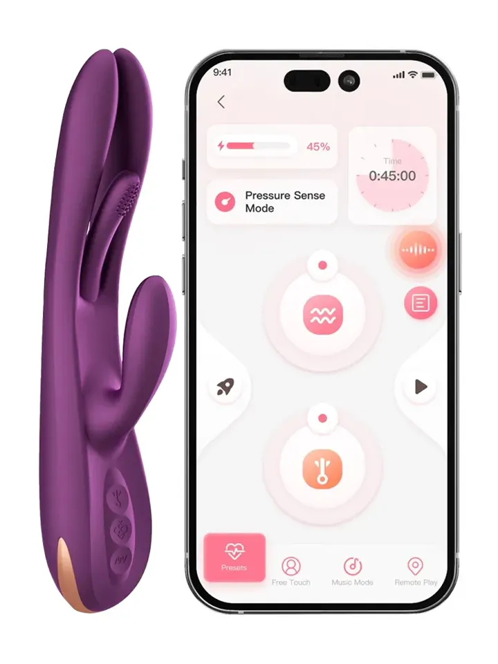 Terri App Controlled Tapping Rabbit Vibrator