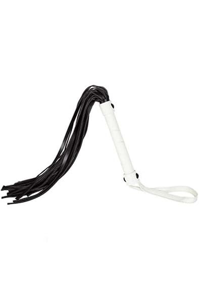 Glow-in-the-Dark Flogger - Vit/Svart/Guld