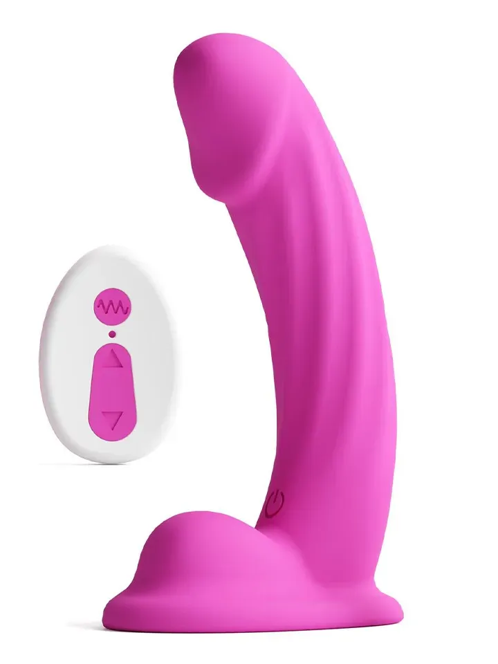 Colours Curve Vibrating Dildo Pink 16,4 cm