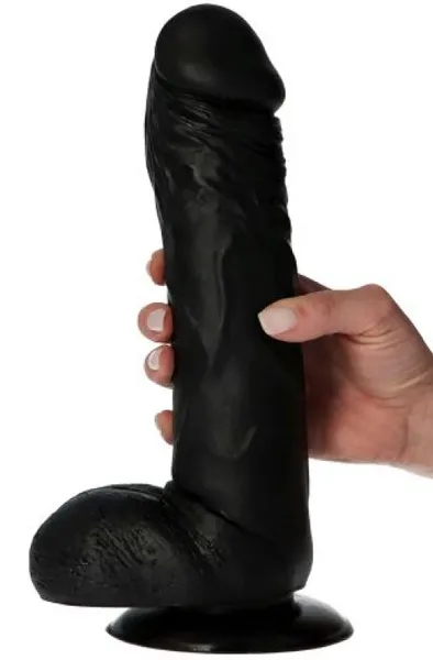Lucio Dildo Black 28 cm Realistisk dildo