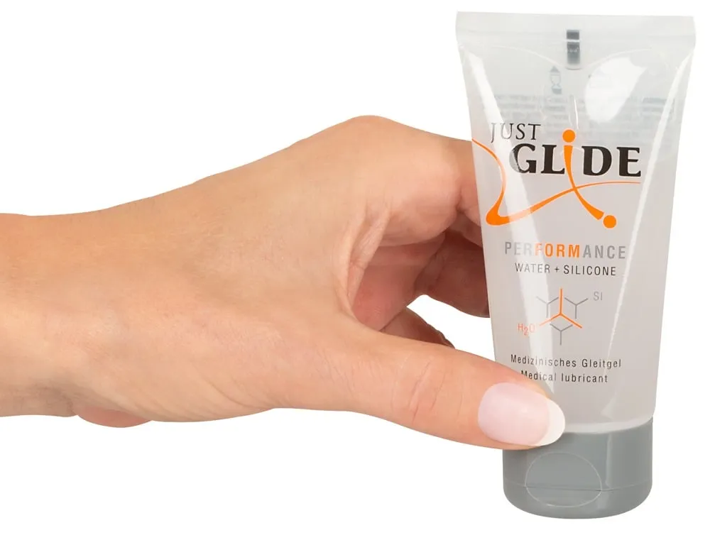 Just Glide: Performance, Vatten- och Silikonbaserat Glidmedel, 50 ml