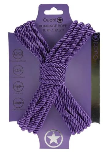 Ouch!: Polyester Bondage Rope, 10m, lila