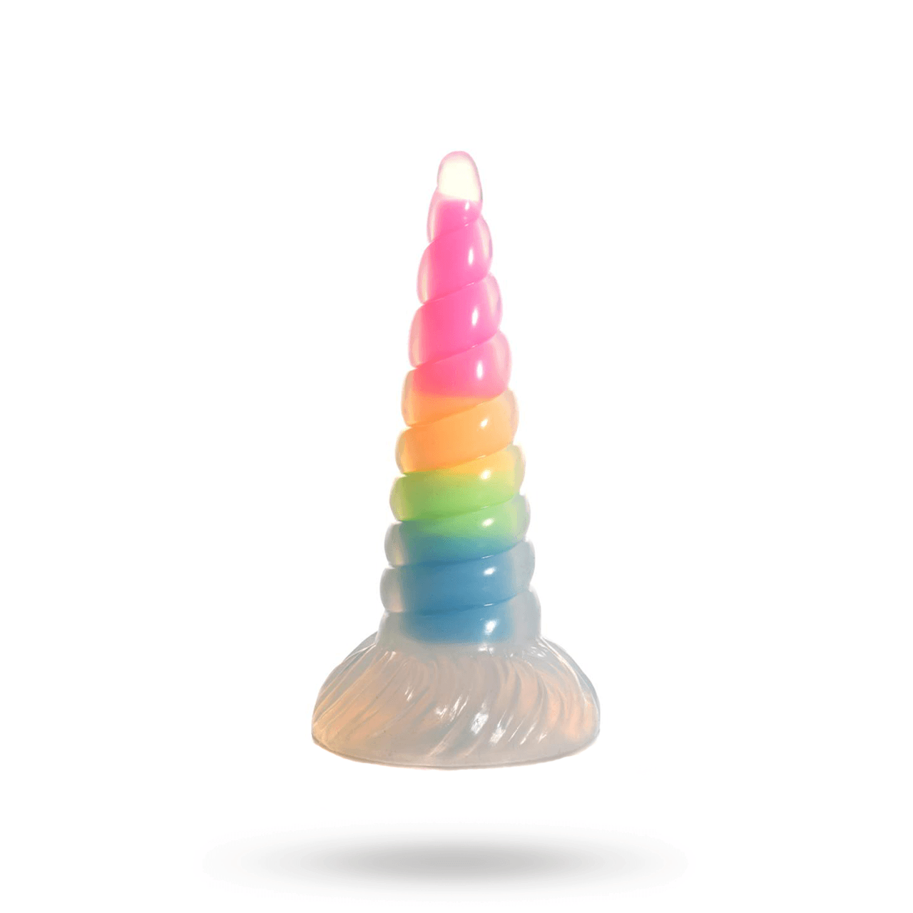 Luminescent Rainbow Silicone Dildo 20 cm