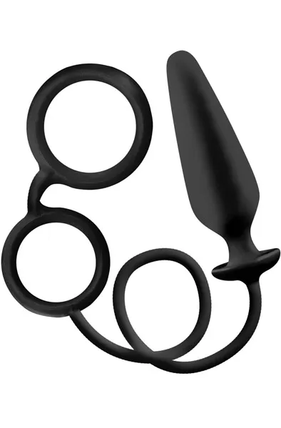 A.K.A Sergant Hard-on Silicon Cockring & Butt Plug Analplugg med penisring