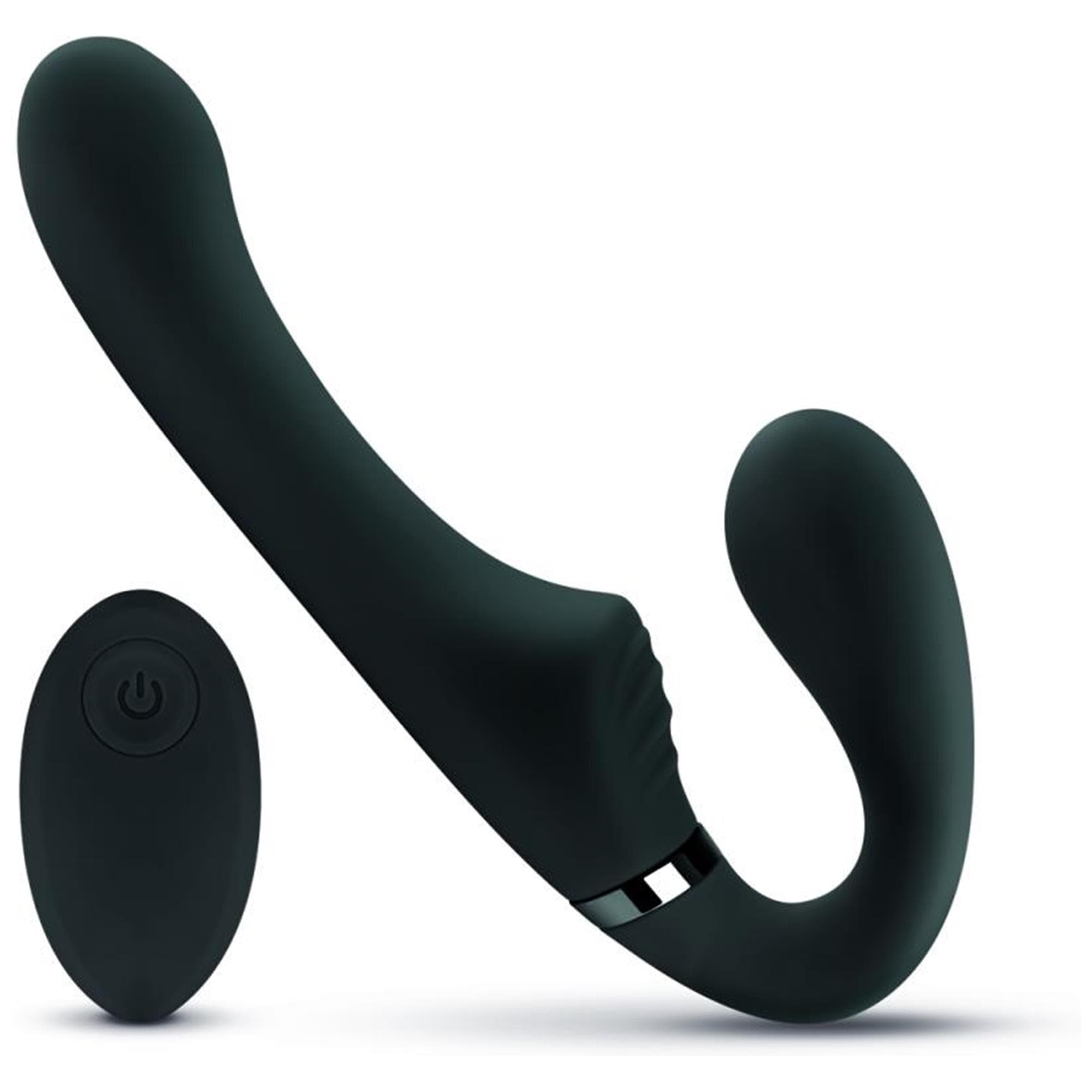 No-Parts - Avery Strapless Strap-On Vibrating Dildo - 22 cm