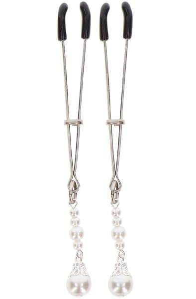 Taboom Tweezers With Pearls Silver Bröstvårtsklämmor