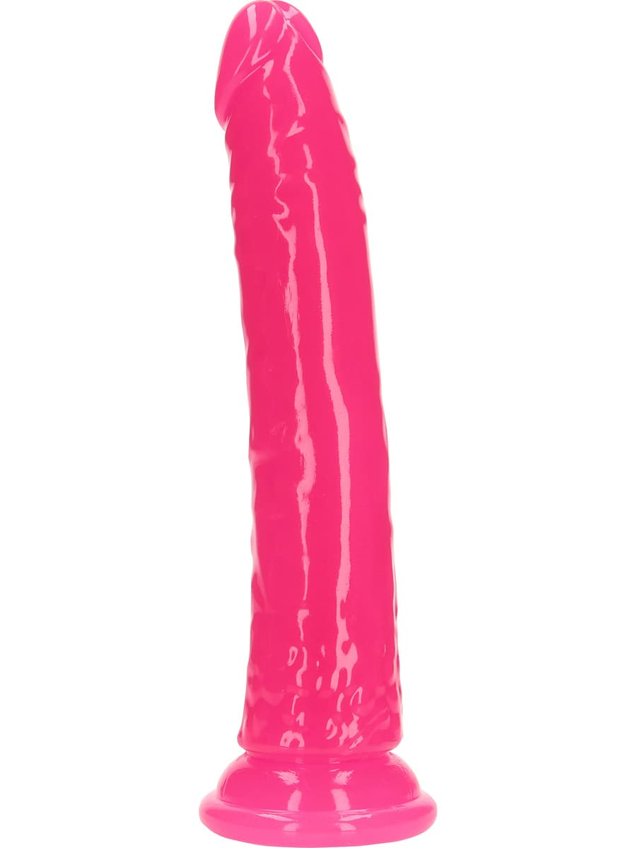 Glow in the Dark - Realistisk Dildo med sugkopp 22,5 cm