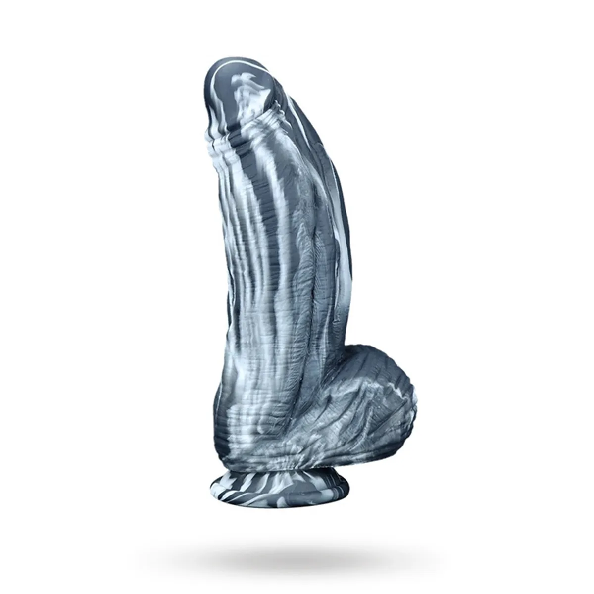 Silicone Dildo Fat Dick Black-White 25cm Monster dildo
