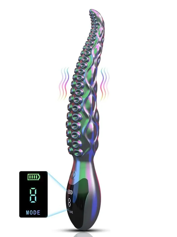 Litak Vibrating Handle Dildo 27 cm Analdildo med vibration