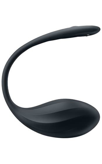 Satisfyer Connect: Ribbed Petal, Wearable Vibrator, svart