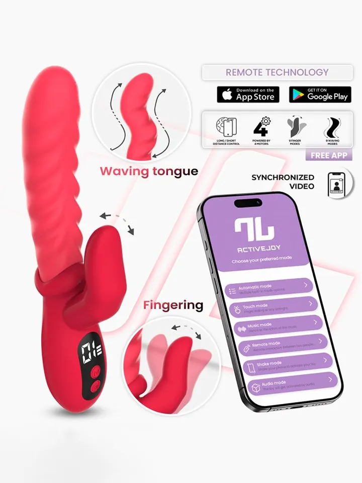 Tingly Vibrator With Finger, Waving & App