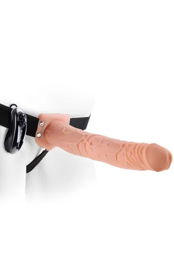 Pipedream Vibrating Hollow Strap-on 28 cm Ihålig strap-on
