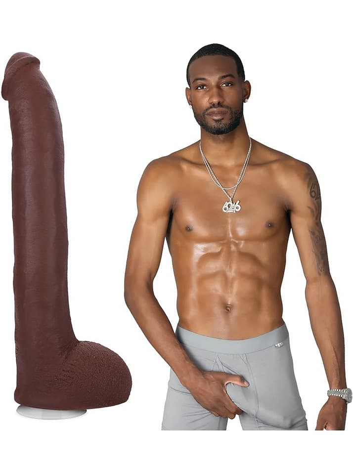 Hollywood Cash - Realistic ULTRASKYN Dildo 29 cm - Chocolate